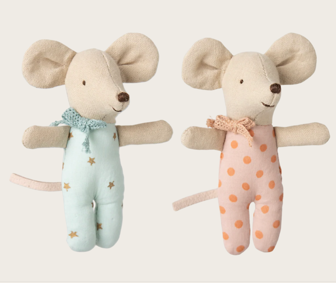 Maileg Baby Twin Mice in Matchbox