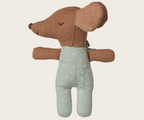 Maileg Sleepy Wakey Baby Mouse in Matchbox in Blue