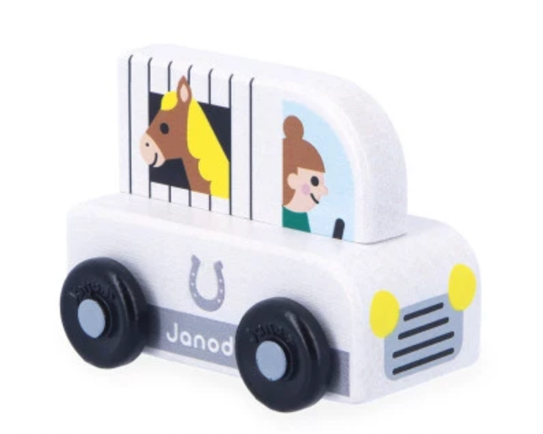 Janod assorted wooden cars