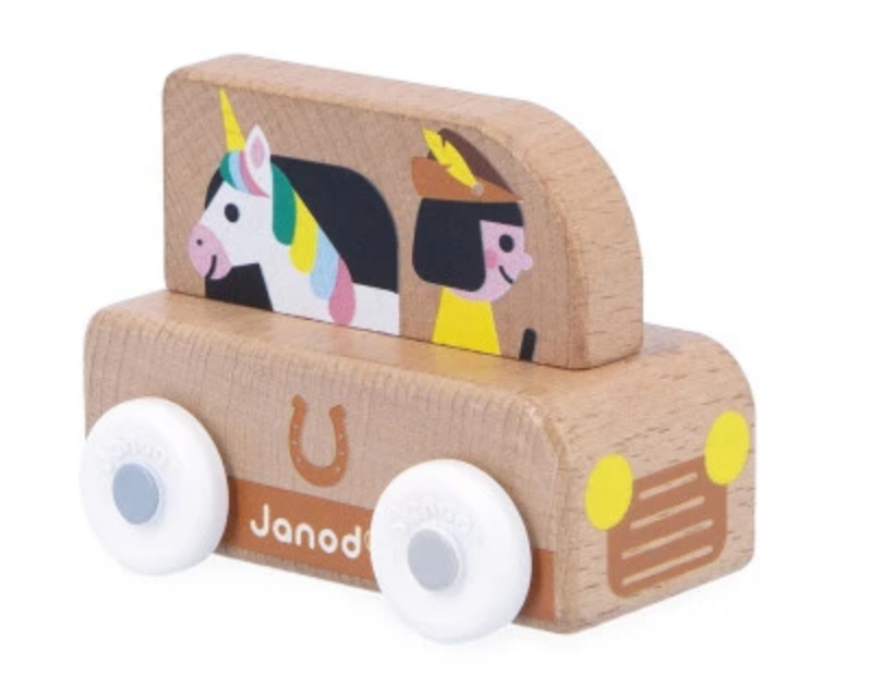 Janod assorted wooden cars