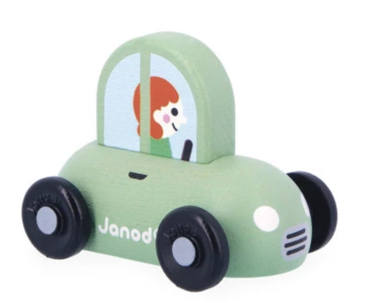 Janod assorted wooden cars