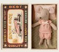 Maileg Little Sister Mouse in Matchbox – Classic Collectible Doll Mouse Set