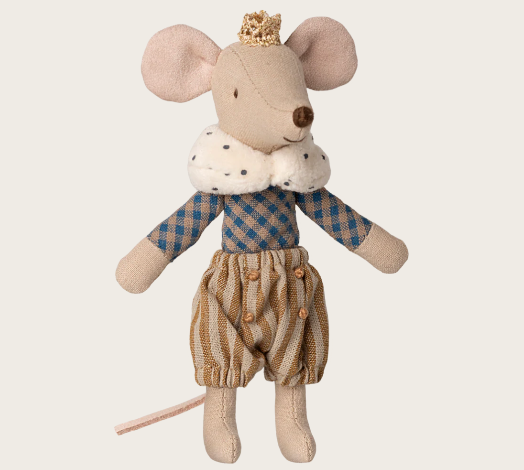 Maileg Prince Mouse Big Brother is a Royal Mouse in his Finest Clothes
