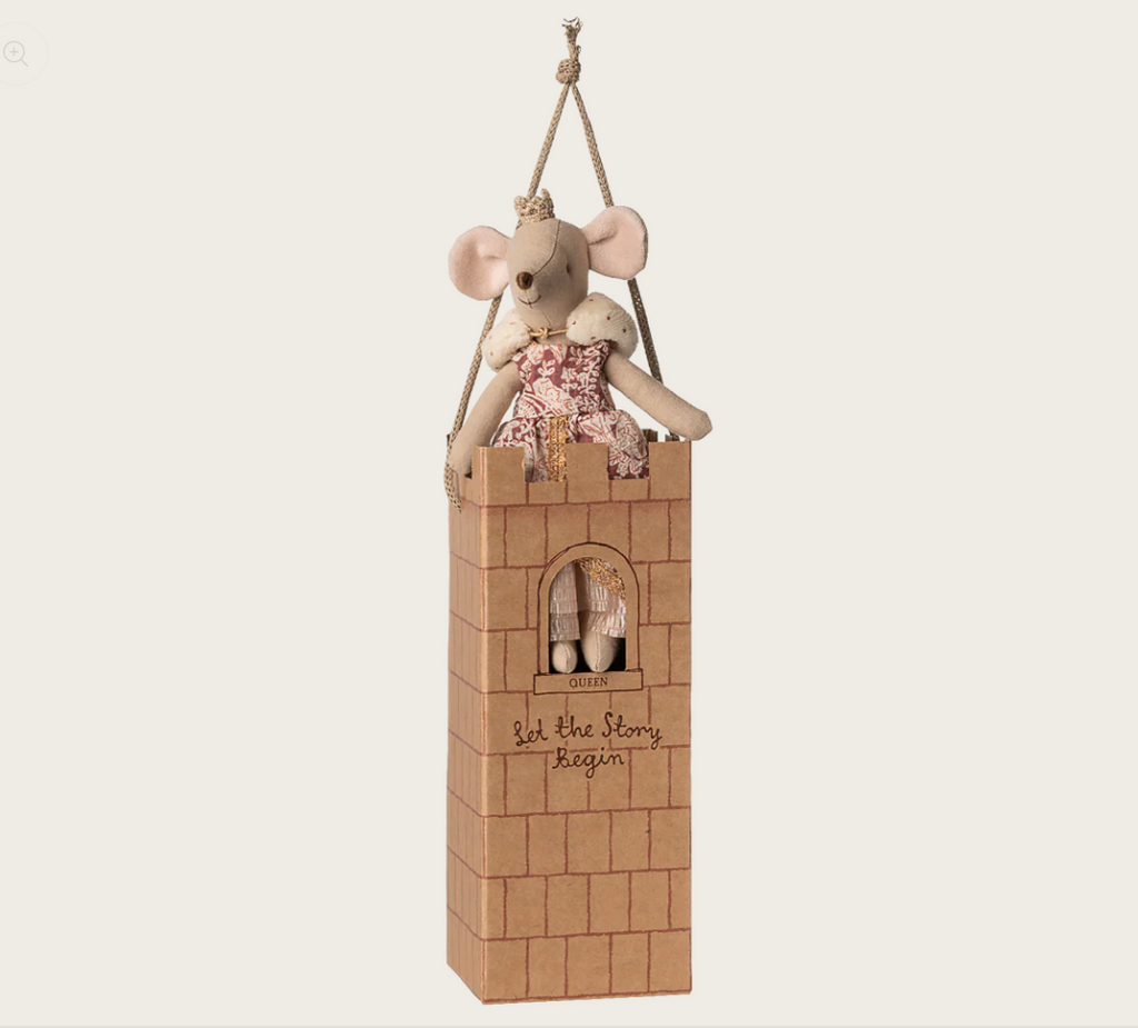 Maileg Queen Mouse – Royal Collectible Doll Mouse with Crown & Dress