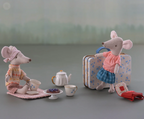 Maileg afternoon treat blue Madeleine mouse