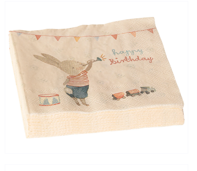 Maileg, Let's party- Happy Birthday Napkin Tin not complete