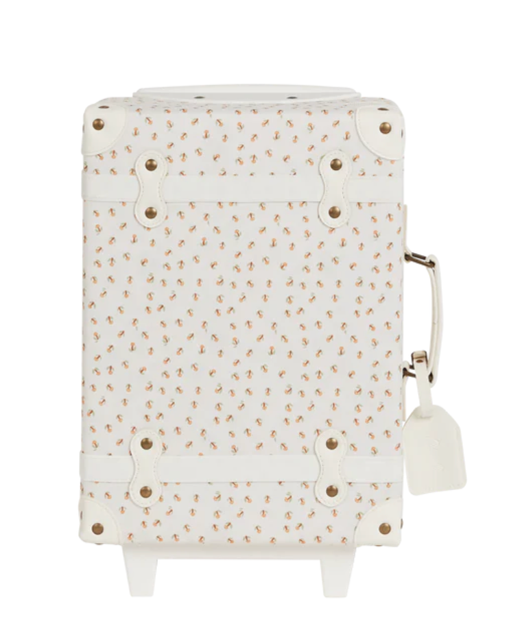 Olli Ella See-Ya Suitcase Leafed Mushroom – Kids Rolling Travel Suitcase