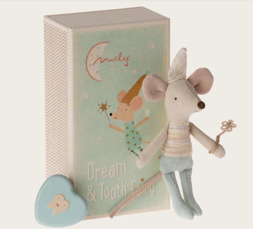 Maileg Tooth Fairy Little Brother Mouse in Matchbox