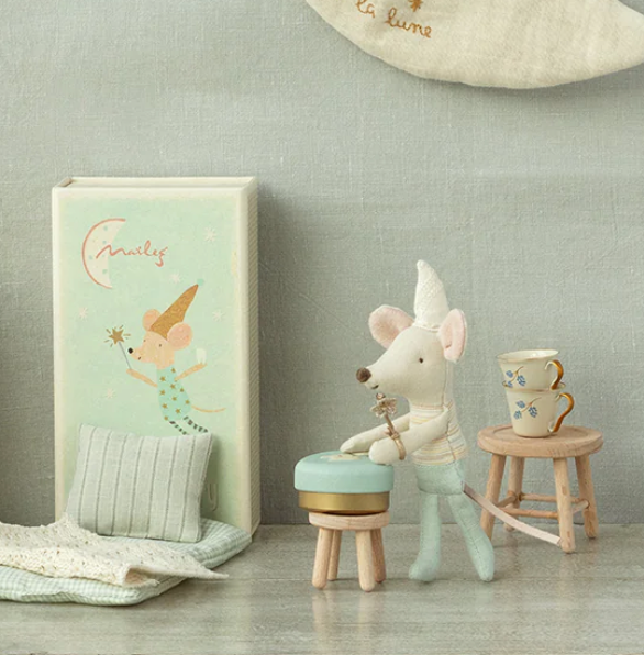 Maileg Tooth Fairy Little Brother Mouse in Matchbox