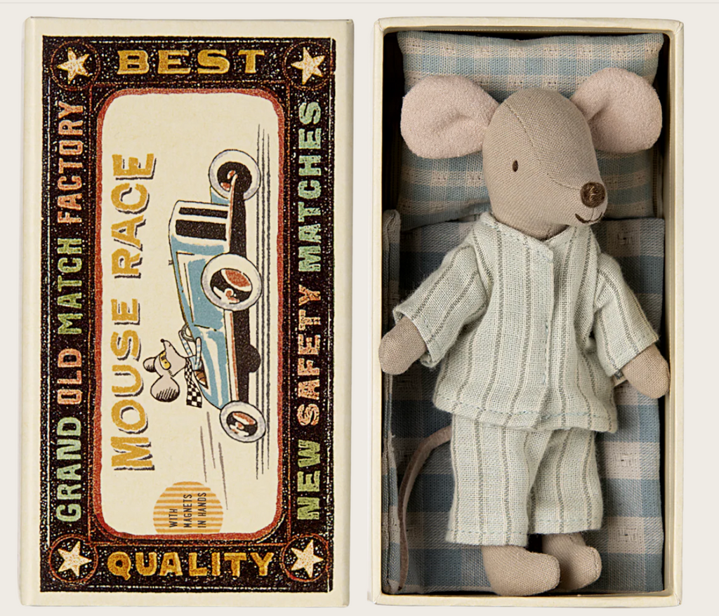 The Maileg Big Brother Mouse in Matchbox