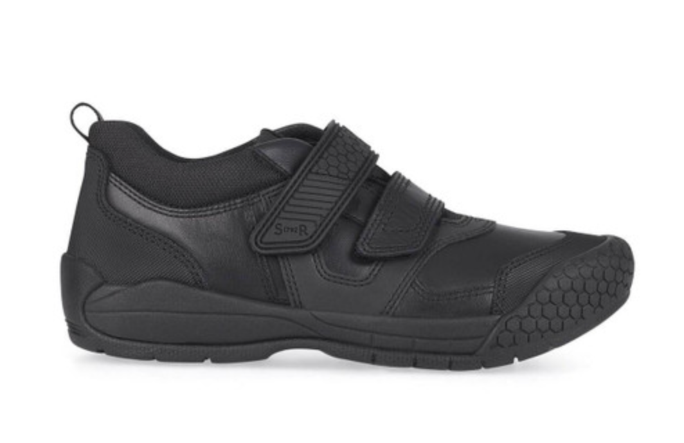 Start-Rite Strike leather black school shoe