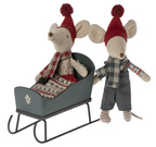 Maileg Sleigh in Green for Mouse