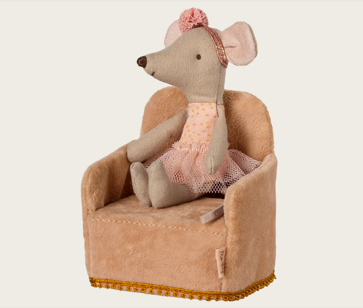 Maileg Arm Chair For Mouse Folding Powder