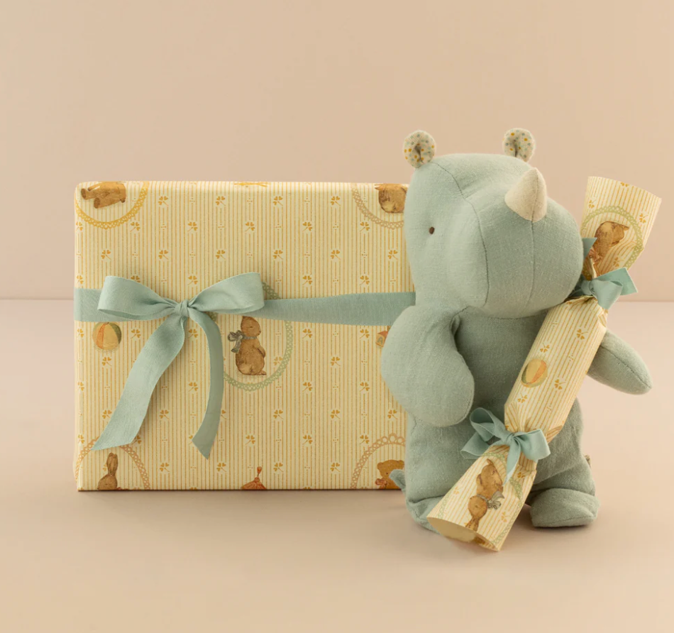 Maileg Gift Wrap Bunnies and Teddies 10m