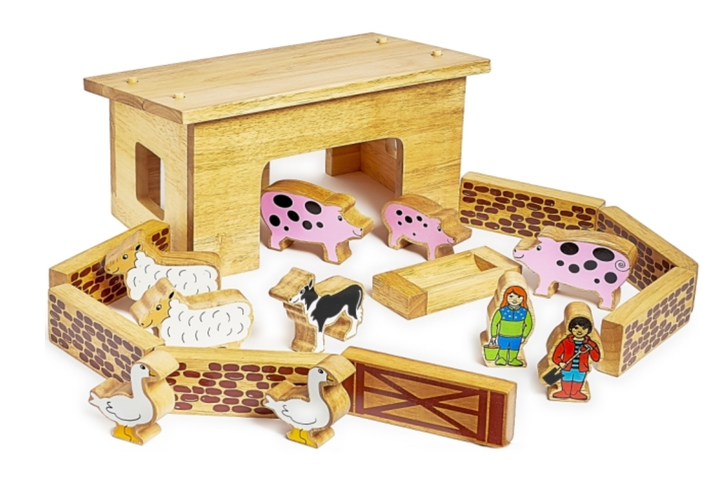 Lanka Kade Pig and Sheep Wooden play barn