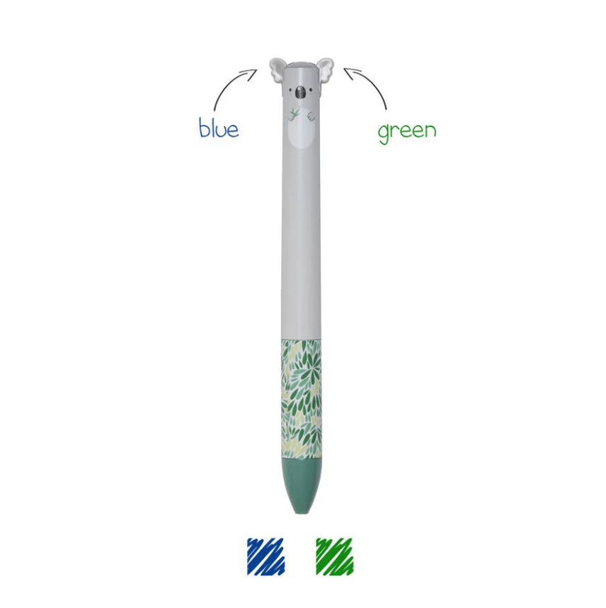 Legami Koala Click & Clack Two Colour Pen