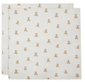 Jollein Muslin Cloth Set of 2, 115x115cm- Teddy Bear