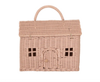 Olli Ella Rattan Casa Clutch- Rose