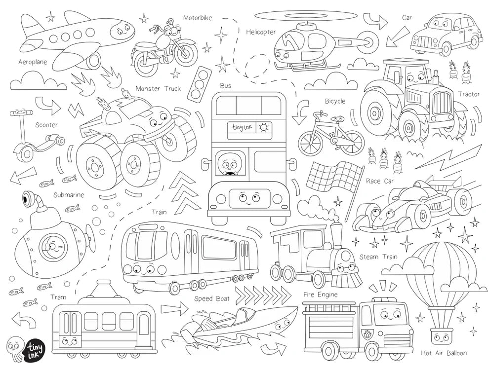 Tiny Ink Studio- Silicone Place Mat-Go Go Go