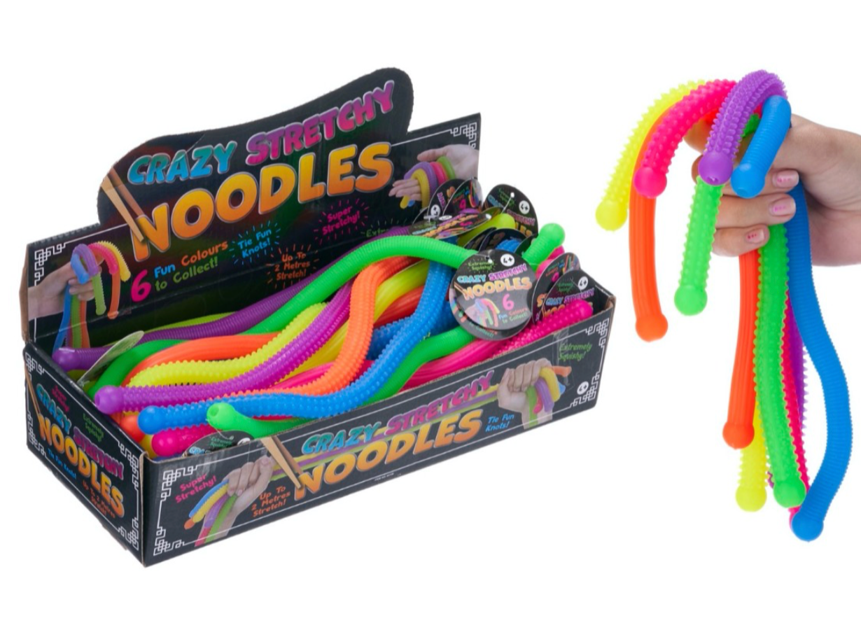 30cm Crazy Stretchy Noodle Sensory Toy | Stretchy Fidget Stress Relief Toy for Kids
