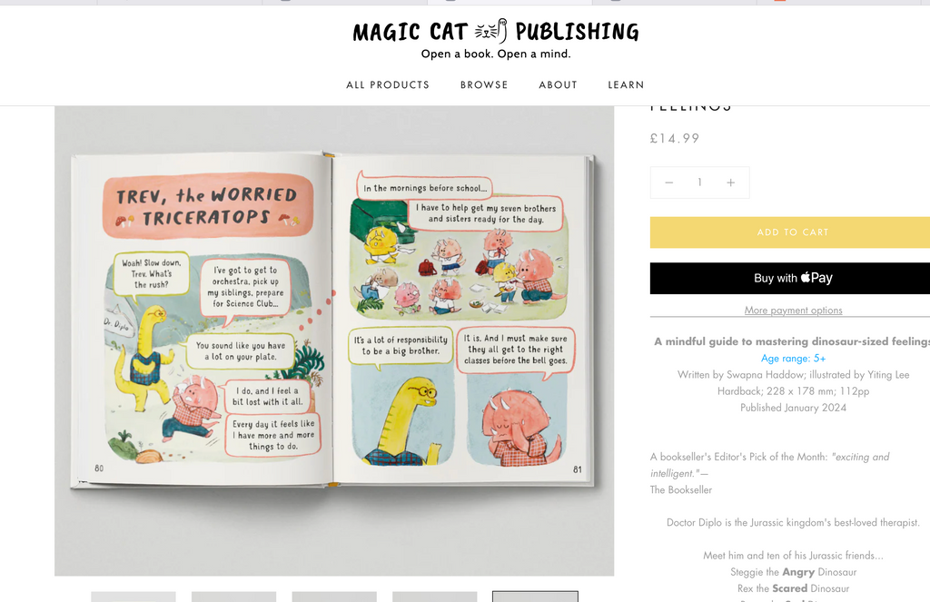 Magic cat little dinosaurs big feelings book