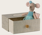 Maileg Little Sister Dance Mouse with Day Bed