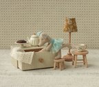 Maileg Little Sister Dance Mouse with Day Bed