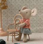 Maileg Vintage Chair for mouse in dark powder
