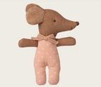 Maileg Sleepy Wakey Baby Mouse in Matchbox in Rose