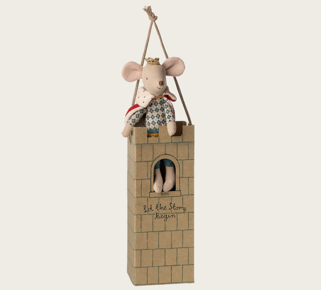 Maileg King Mouse – Royal Collectible Doll Mouse with Crown & Outfit