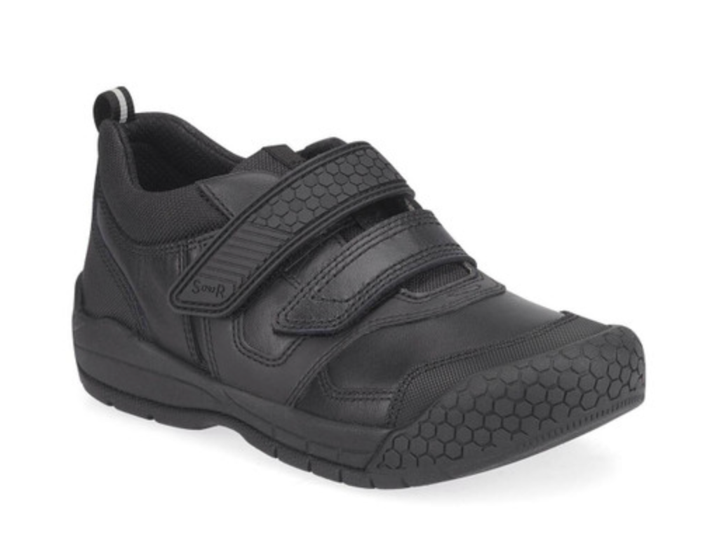Start-Rite Strike leather black school shoe