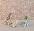 Maileg Stroller for Baby Mice in blue