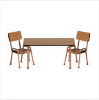Maileg Table and Chair Set in dark powder mouse size