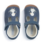 Start-Rite Squish Denim Blue Leather Nubuck Duck