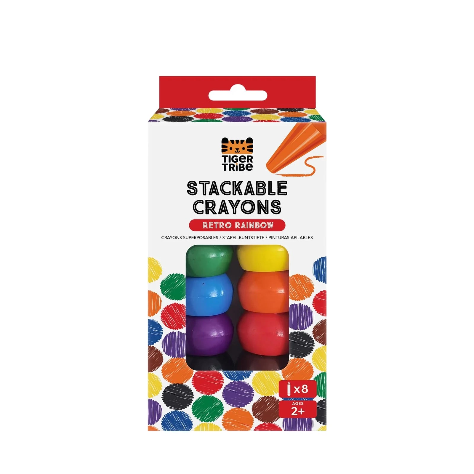 Tiger Tribe Stackable crayons Retro Rainbow