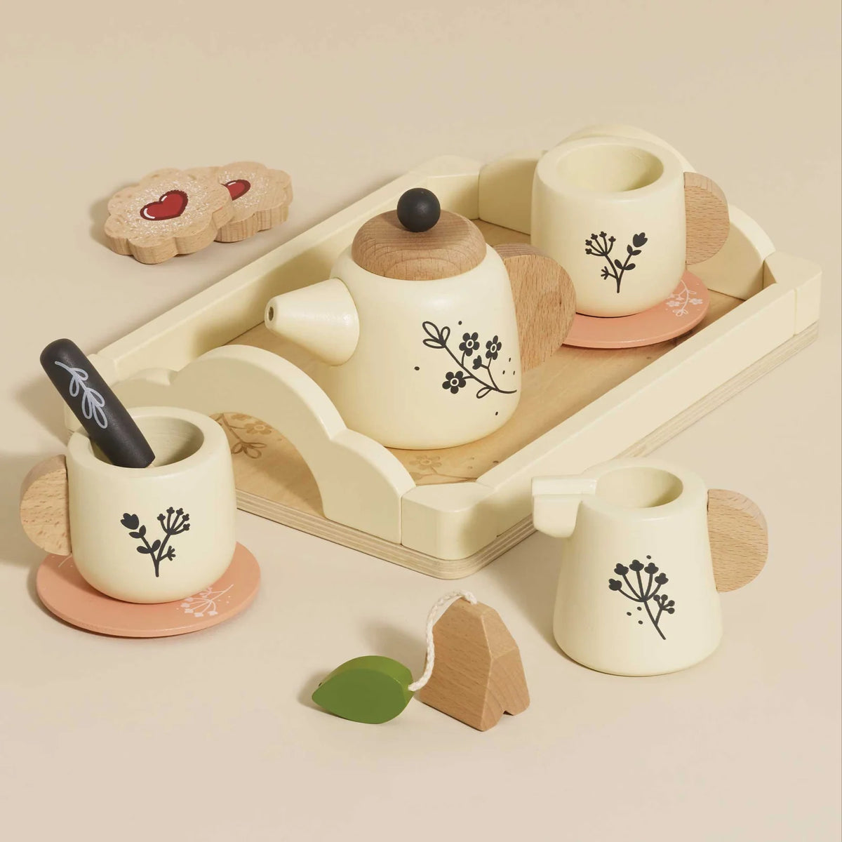 Le Toy Van, Wooden Tea Set & Tray