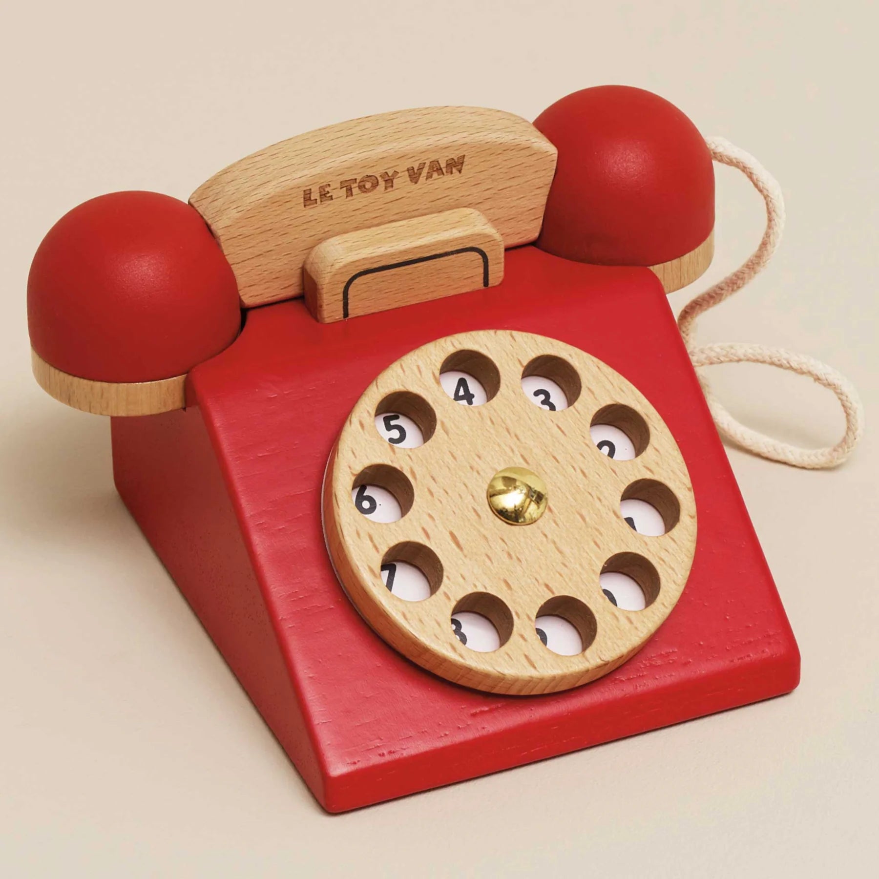 Le Toy Van Vintage Wooden Play Phone