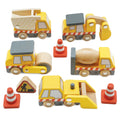 Le Toy Van Wooden Construction Toy Cars, Trucks & Diggers