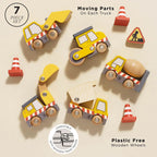Le Toy Van Wooden Construction Toy Cars, Trucks & Diggers