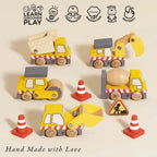 Le Toy Van Wooden Construction Toy Cars, Trucks & Diggers