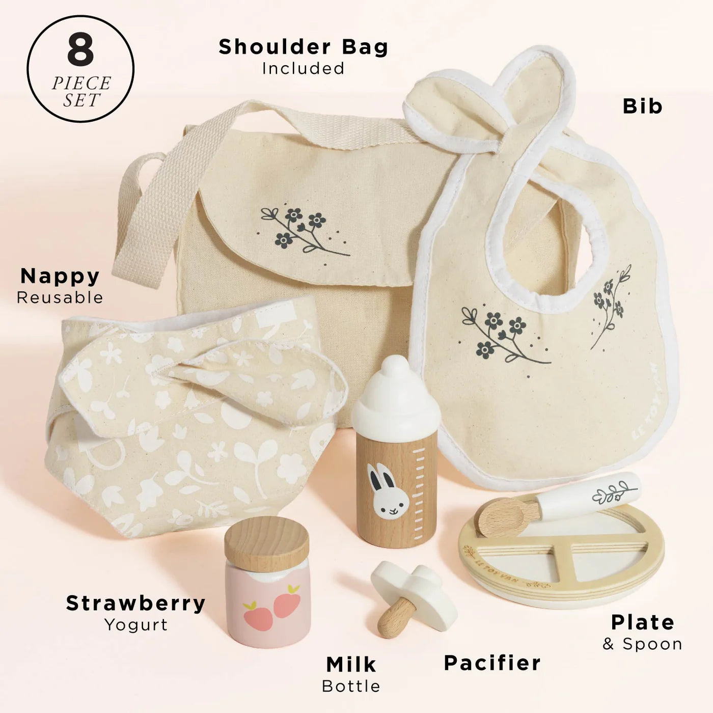 Le Toy Van Dolls Changing Bag and Accessories