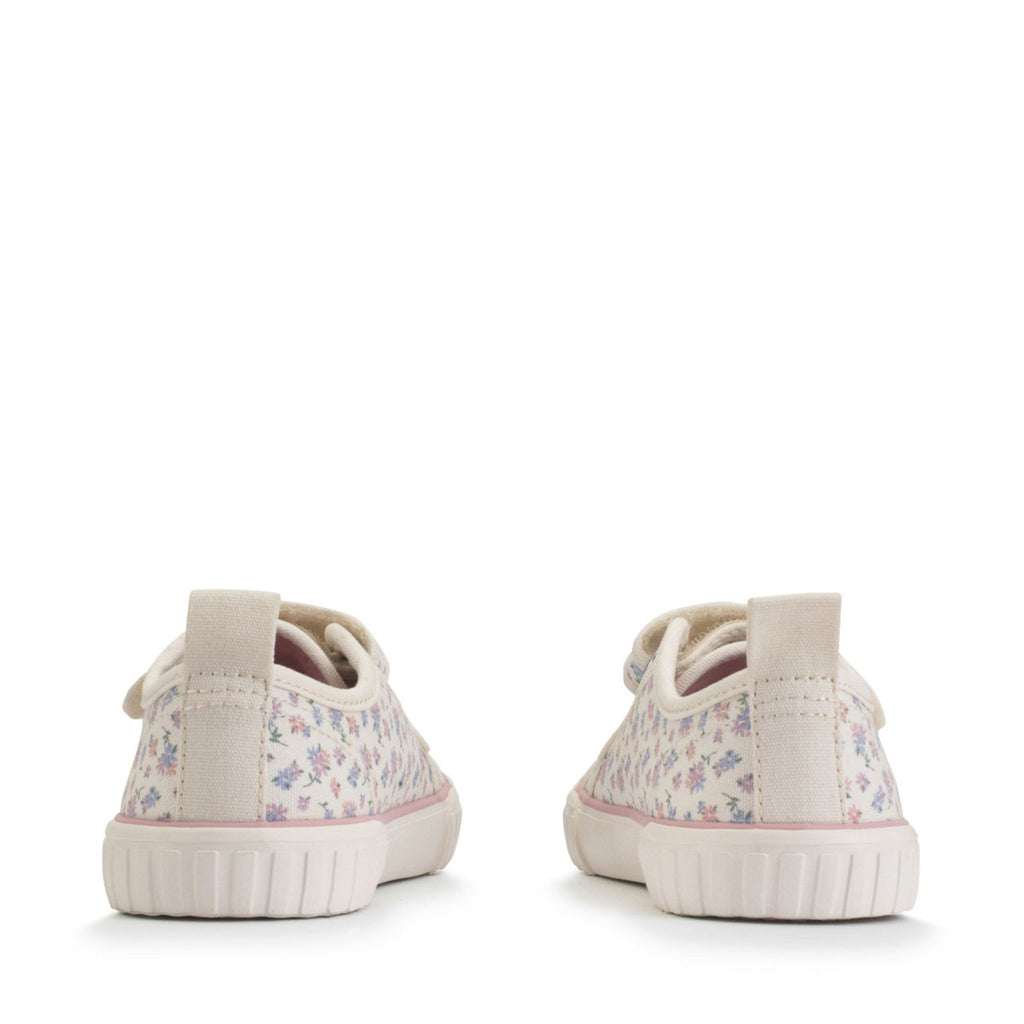 Start-Rite Tide Cream Posy Floral Canvas