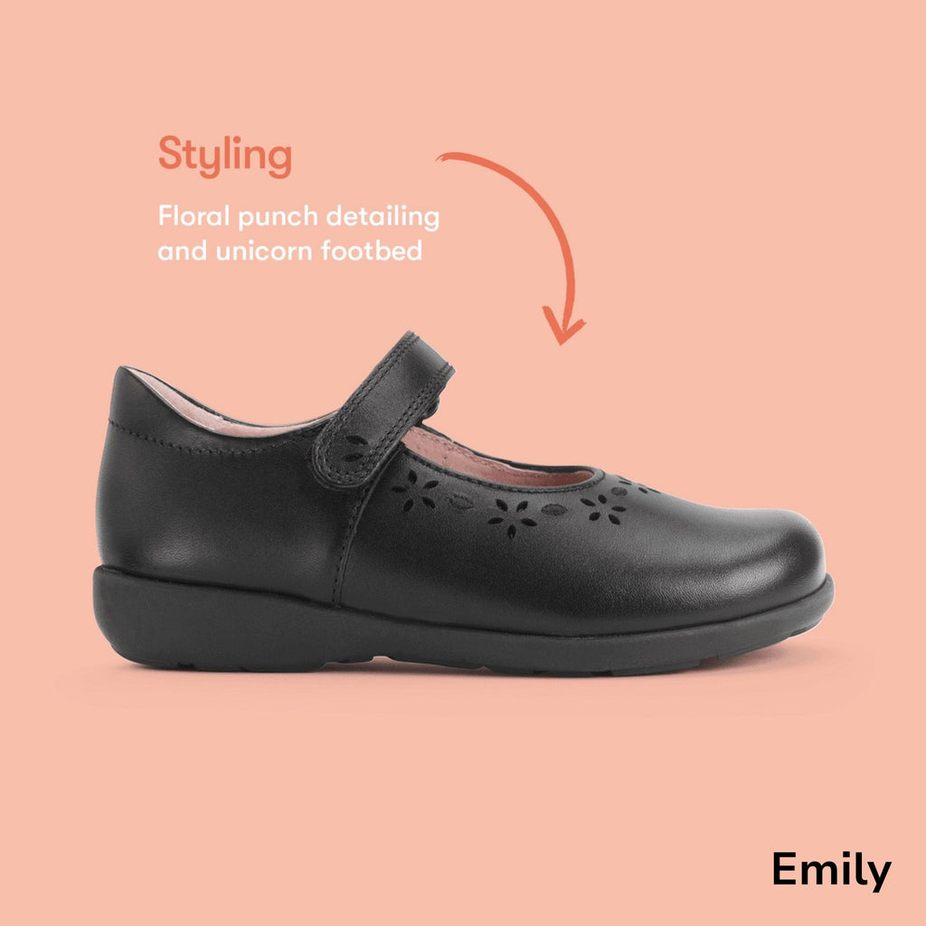 Start-Rite Emily Black Leather