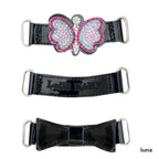 Lelli Kelly Luna Black Patent Rainbow Butterfly