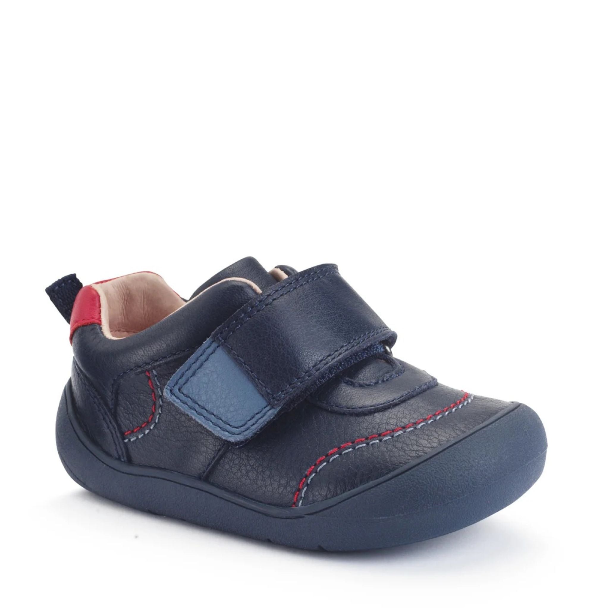 Start-Rite Trail Navy leather first walker shoe