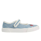 Start-Rite Lemonade Denim Blue Gingham Canvas