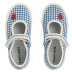 Start-Rite Lemonade Denim Blue Gingham Canvas