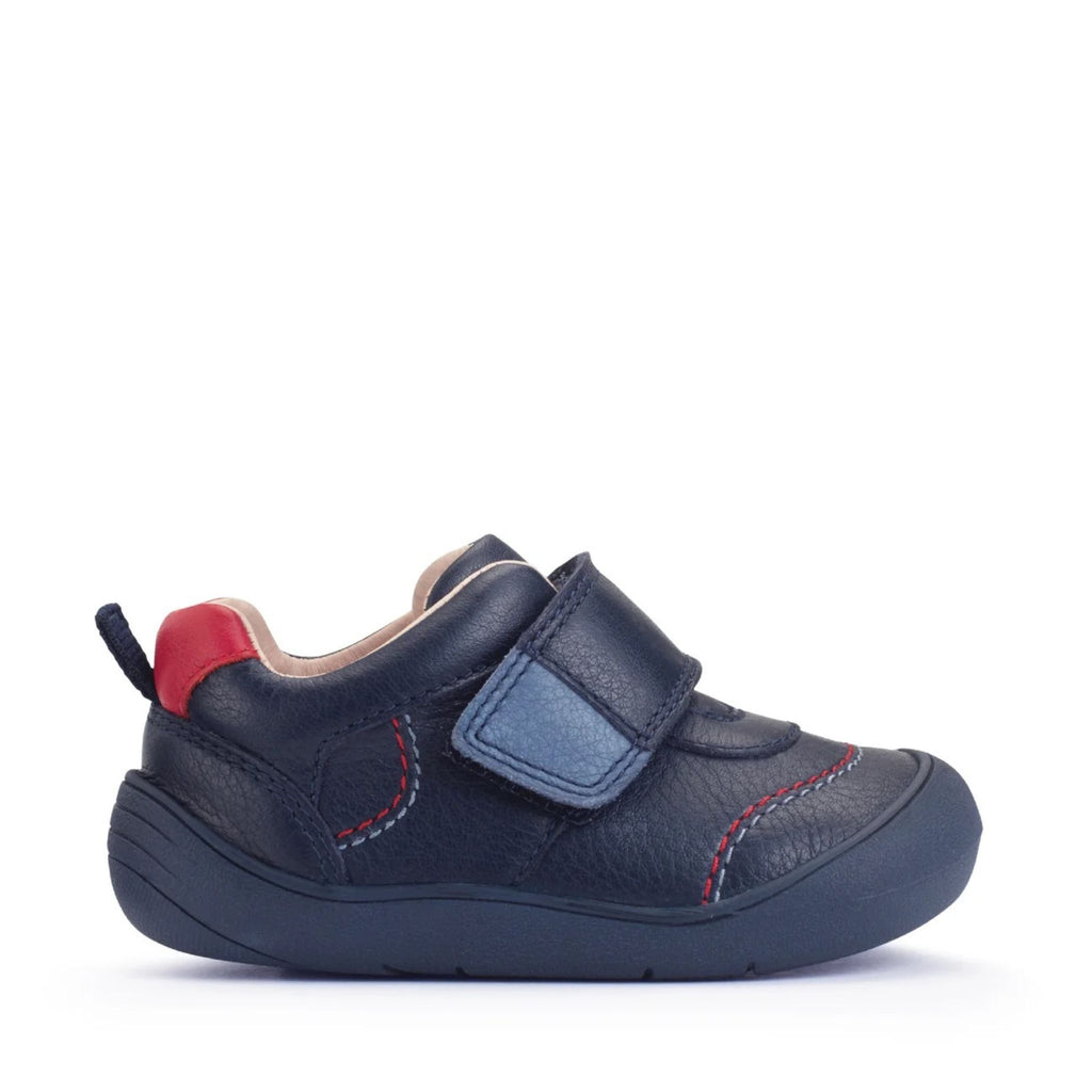 Start-Rite Trail Navy leather first walker shoe