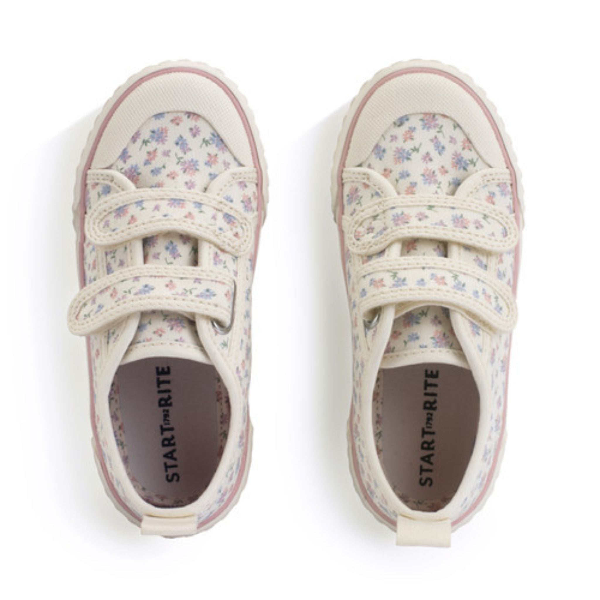 Start-Rite Tide Cream Posy Floral Canvas