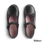 Start-Rite, Ribbon Black Leather School Shoe